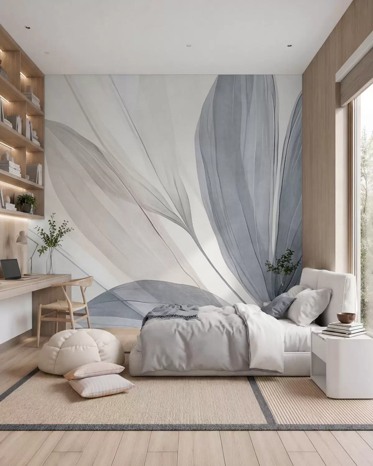 Fototapet Listy v blankytu w10063
