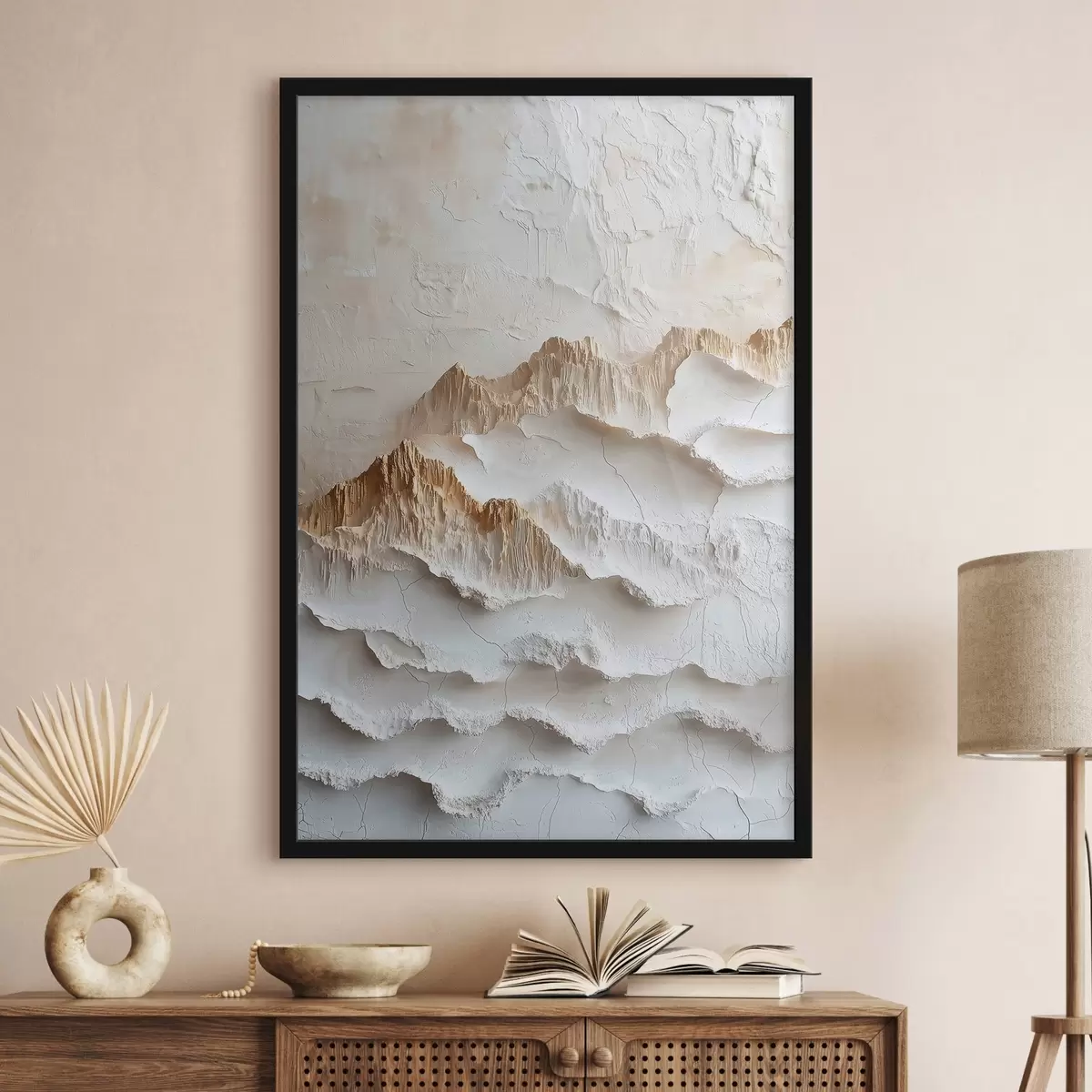Poster Texturované béžové špičky f50737