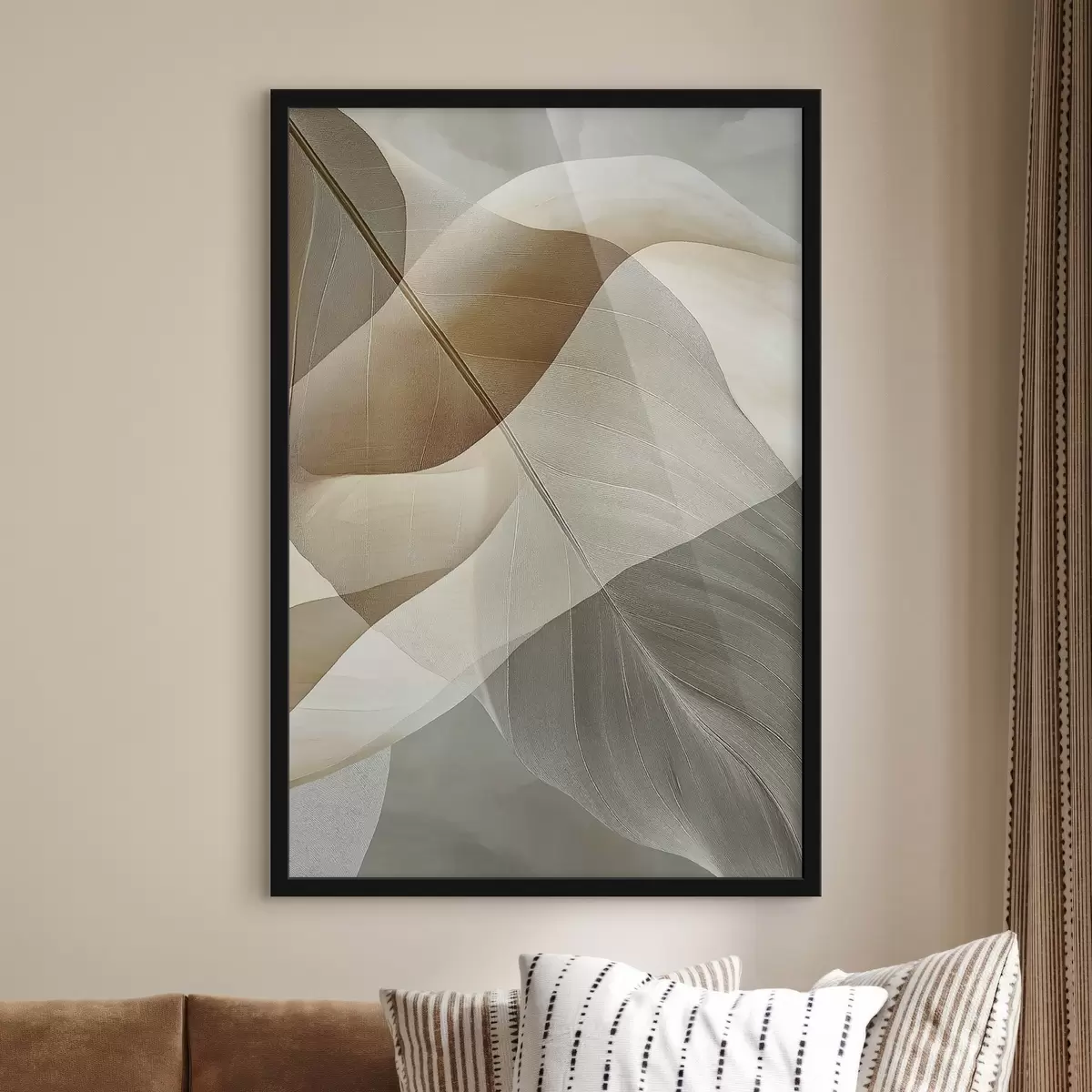 Poster Plynulá béžová abstrakce f50740