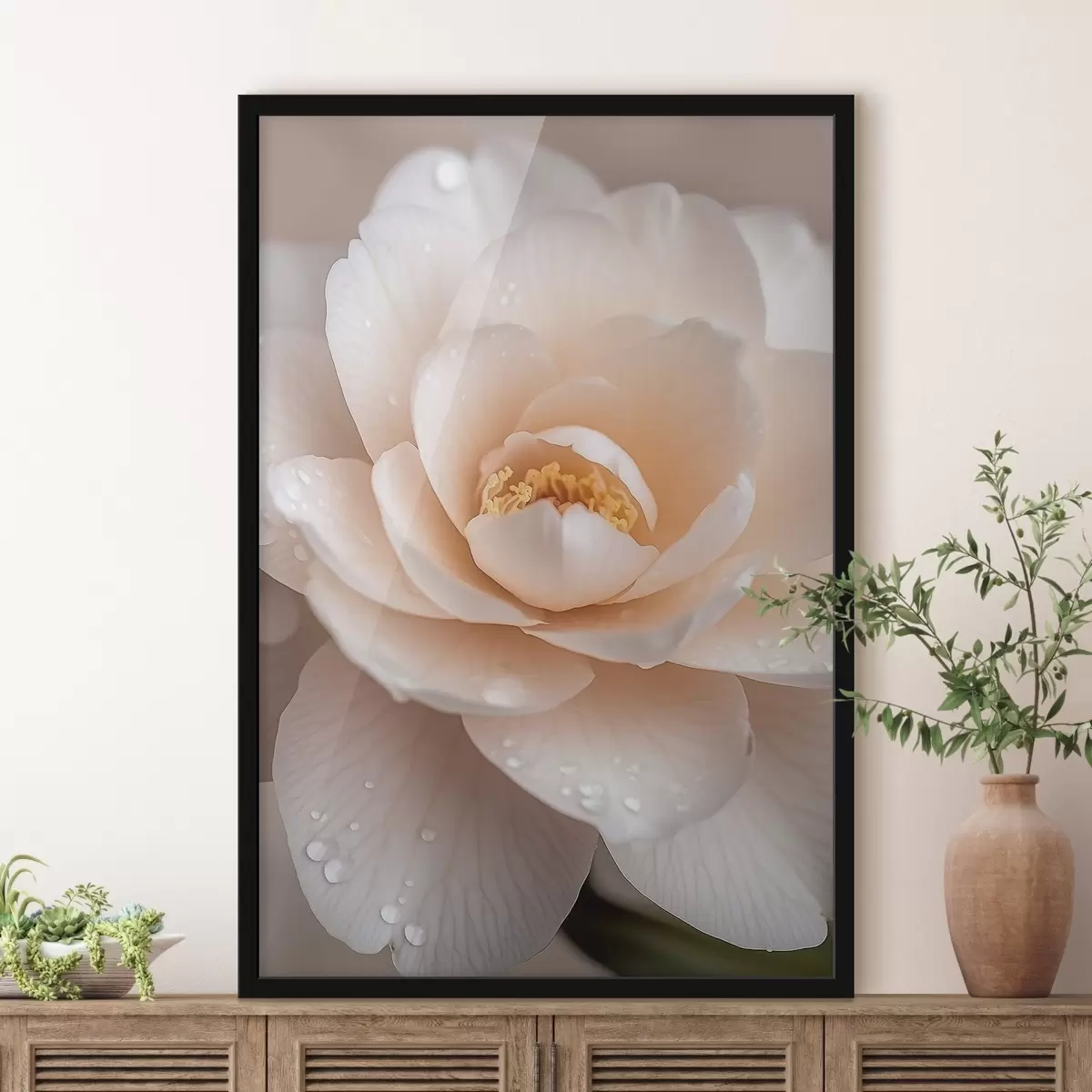 Poster Čaj z rozdrcených lístků růže f50744