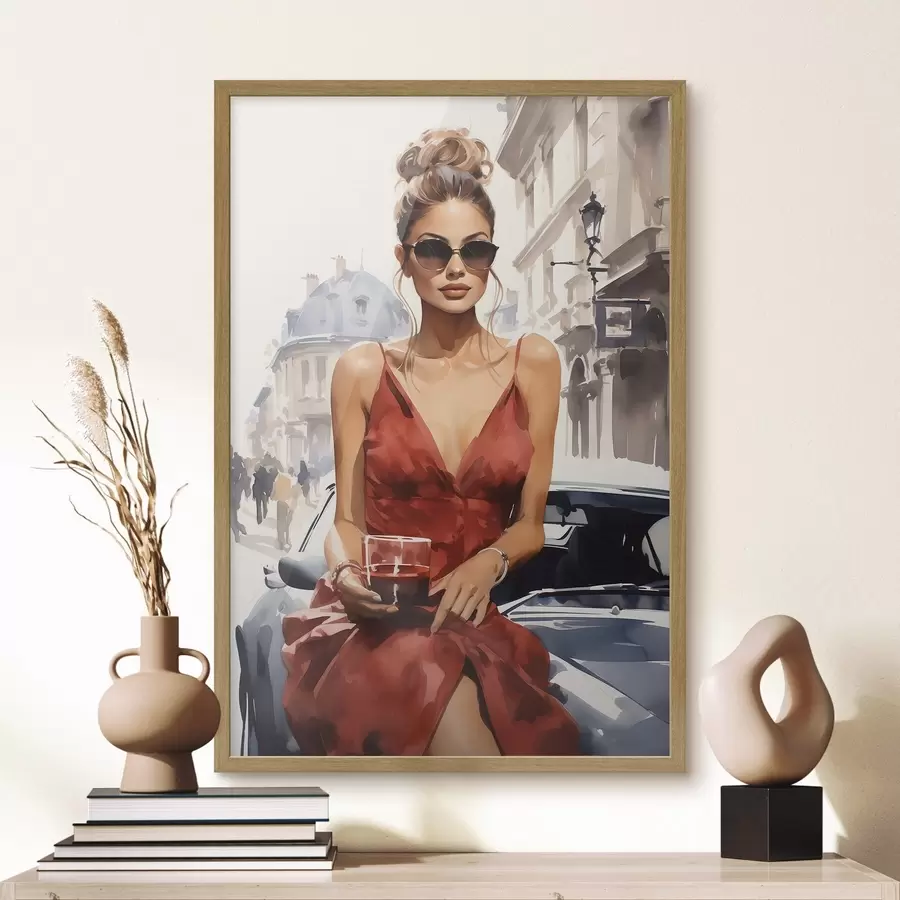 Fototapet „Žena v červeném“ od skupiny Convertible f50745