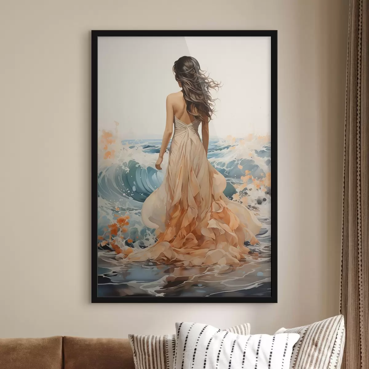 Poster Večerní procházka u moře f50748