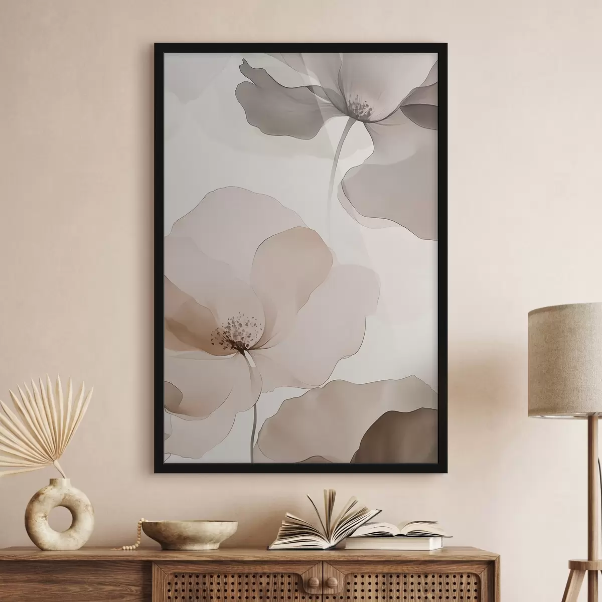 Poster Akvarelové práškové okvětní lístky f50749