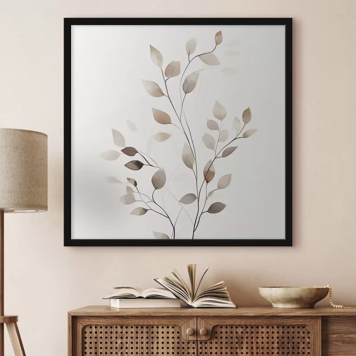 Poster Elegantní grafická větev f50763