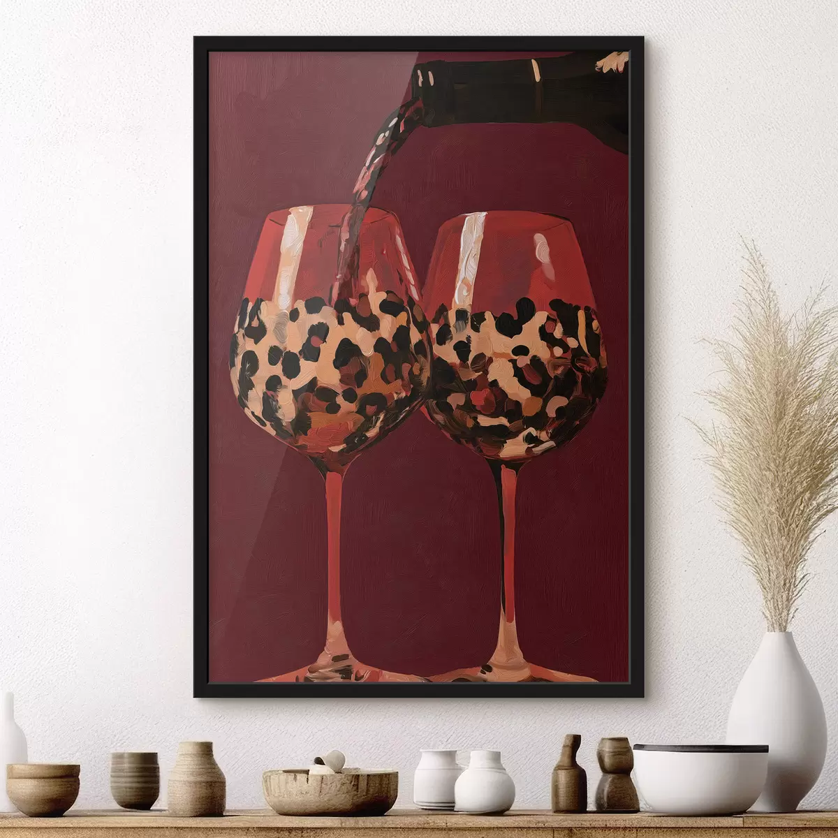 Poster Dvě sklenice na víno f50900