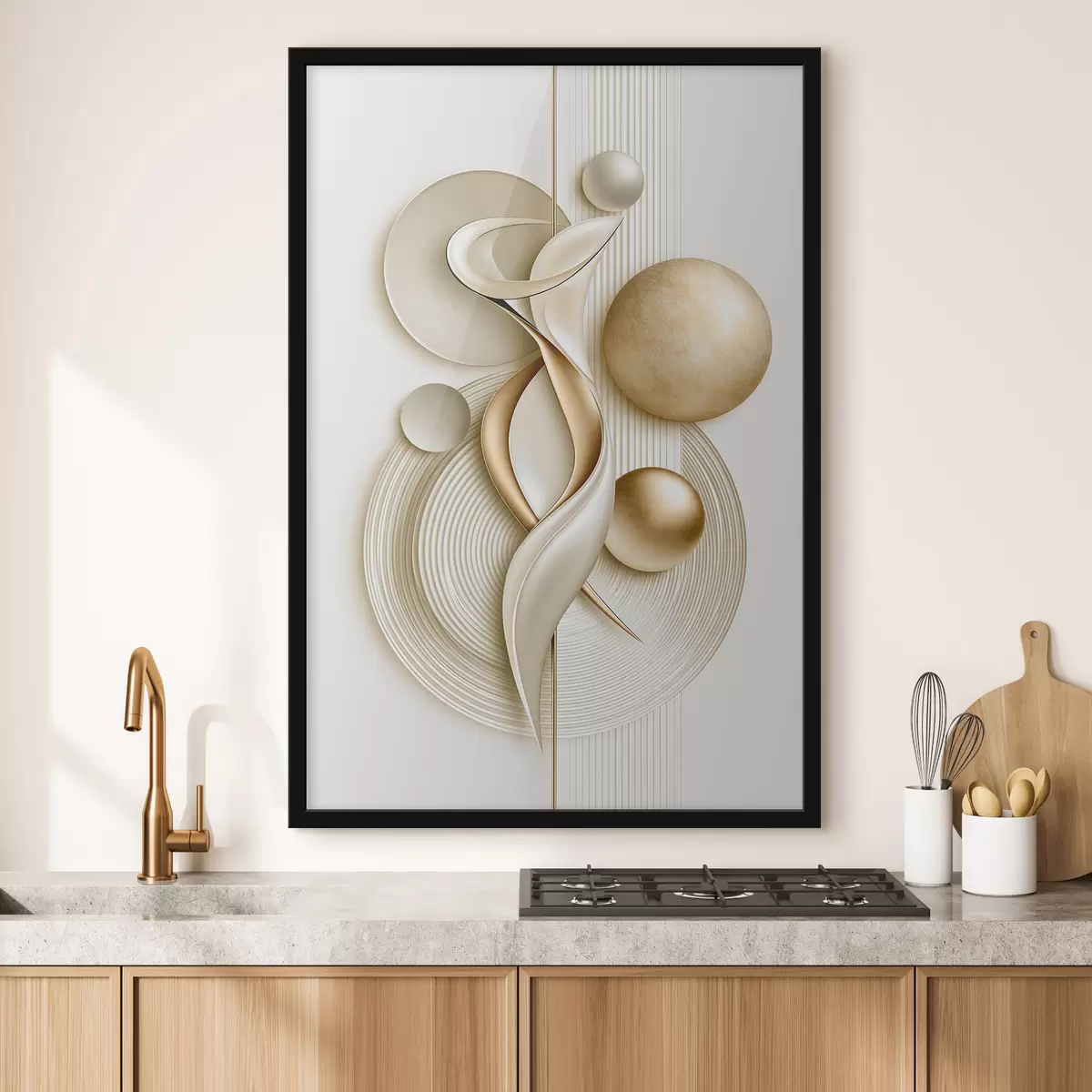 Poster Abstraktní postava s míčky f50860