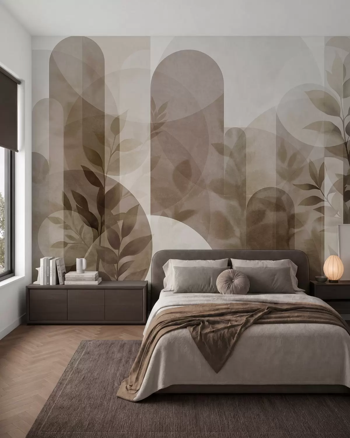 Fototapet Listy a oblouky w10088