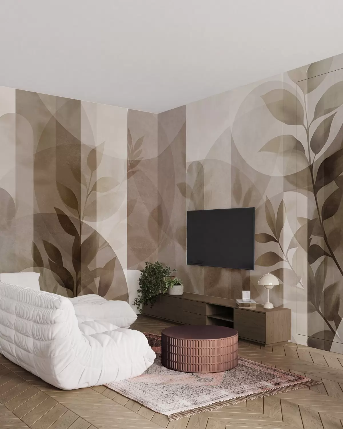 Fototapet Listy a oblouky w10088