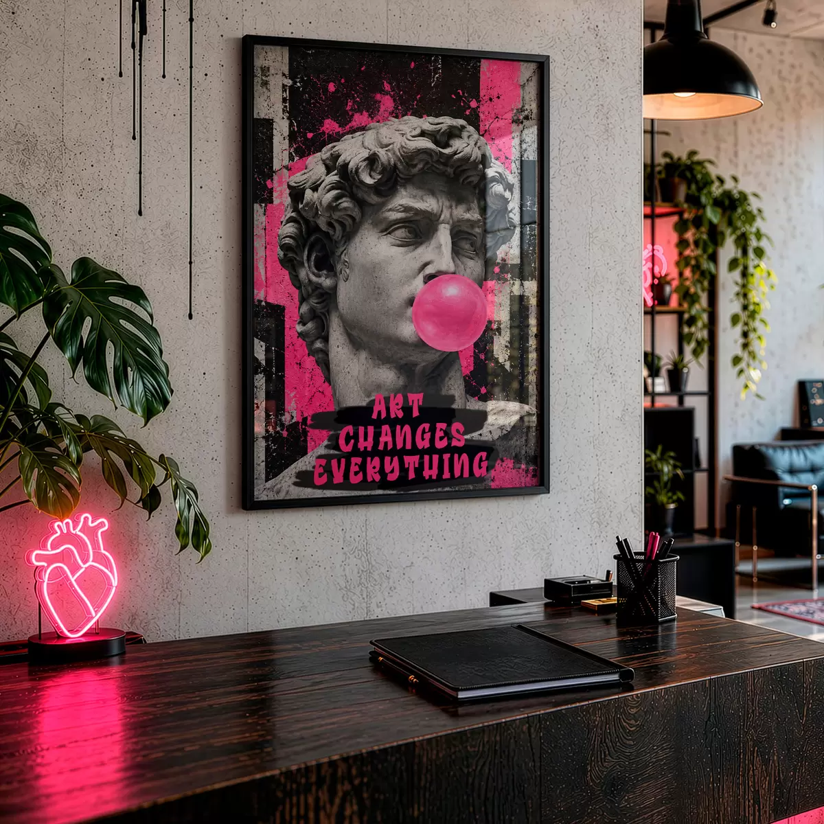 Poster Umění mění všechno f50645