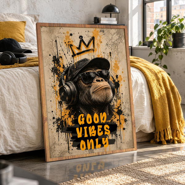 Plakát Král dobré nálady, Postery hmyz a zvířata, f50642wo : Uwalls
