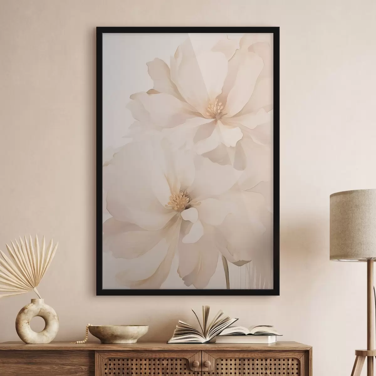 Poster Jemná krémová pivoňka f50910