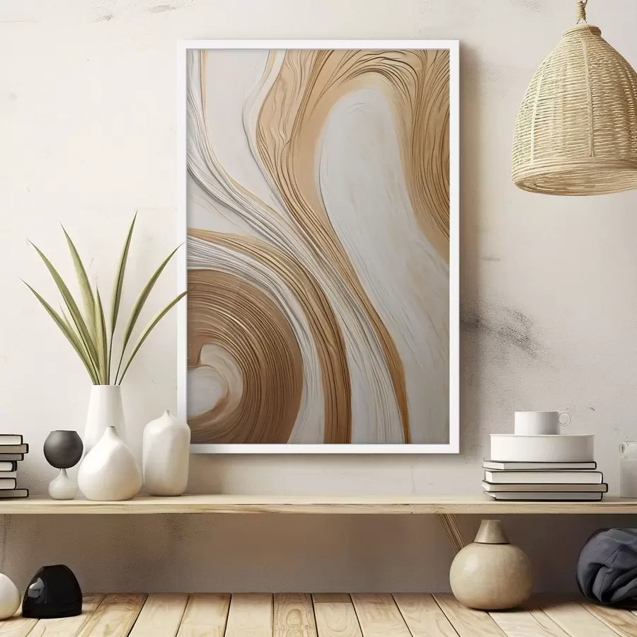Fototapet Abstraktní vířivé linie, které vytvářejí texturované, moderní minimalistické umění f50961