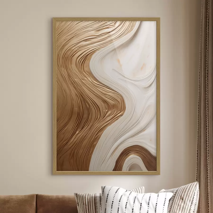 Fototapet Abstraktní vířivé linie, které vytvářejí texturované, moderní minimalistické umění f50962