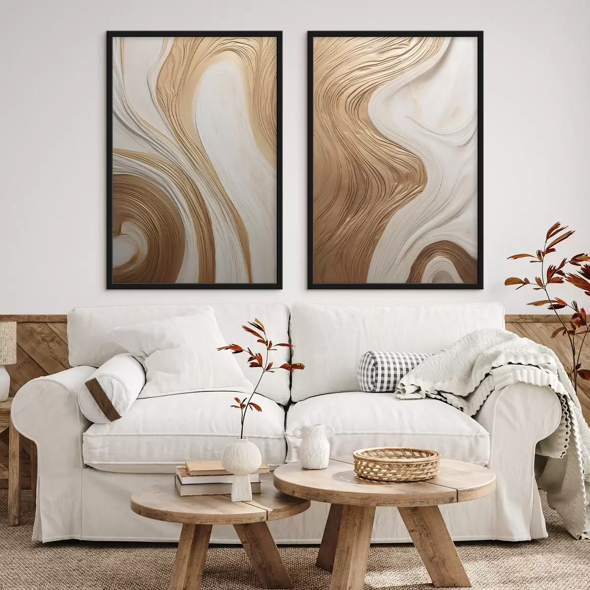 Poster Abstraktní vířivé linie, které vytvářejí texturované, moderní minimalistické umění d31047