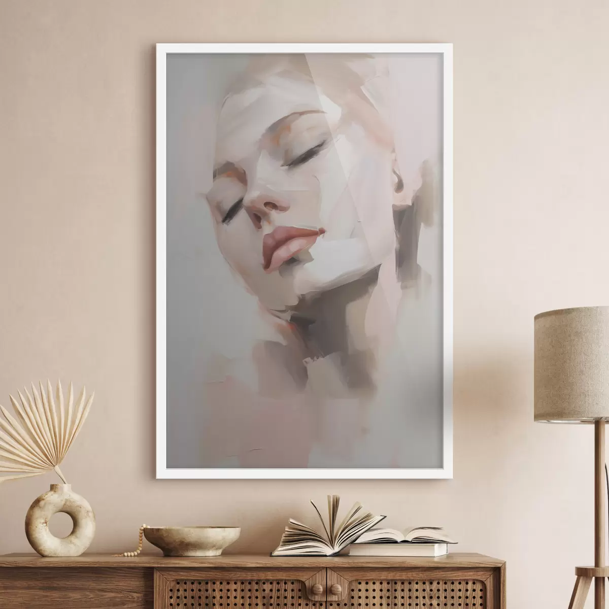 Poster Abstraktní portrét mladé ženy f50977