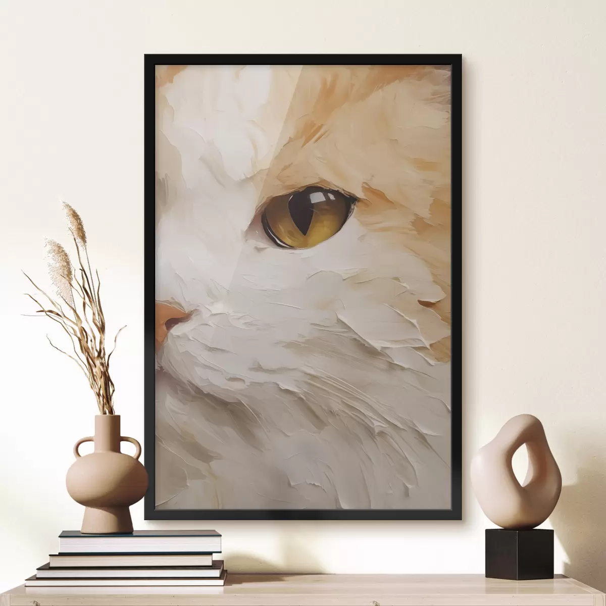 Poster Kočka, imitace malby f50988