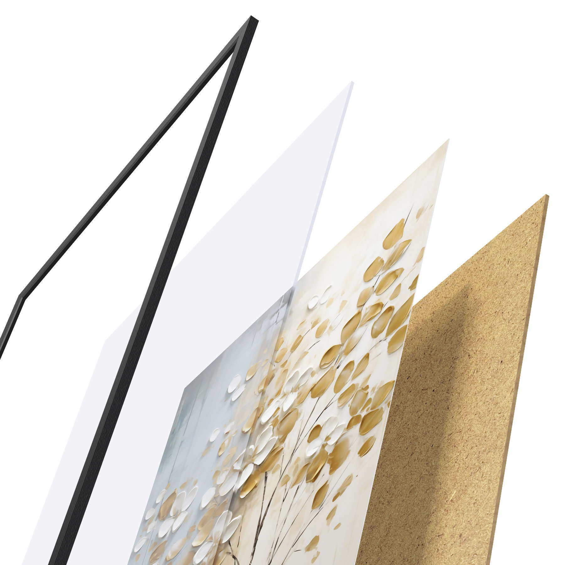 Poster Abstraktní strom, malba v imitaci f50991