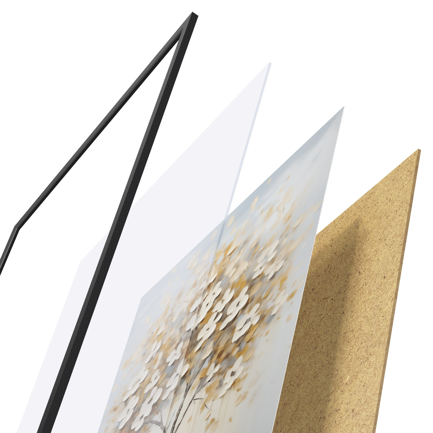 Poster Strom, malba v imitaci f50992