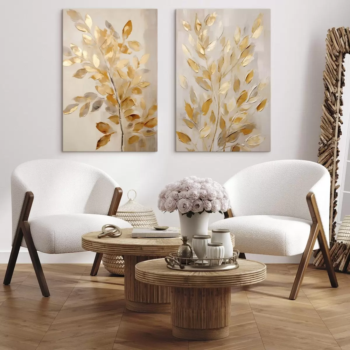 Obraz Abstraktní listoví, imitace malby Č. m31066