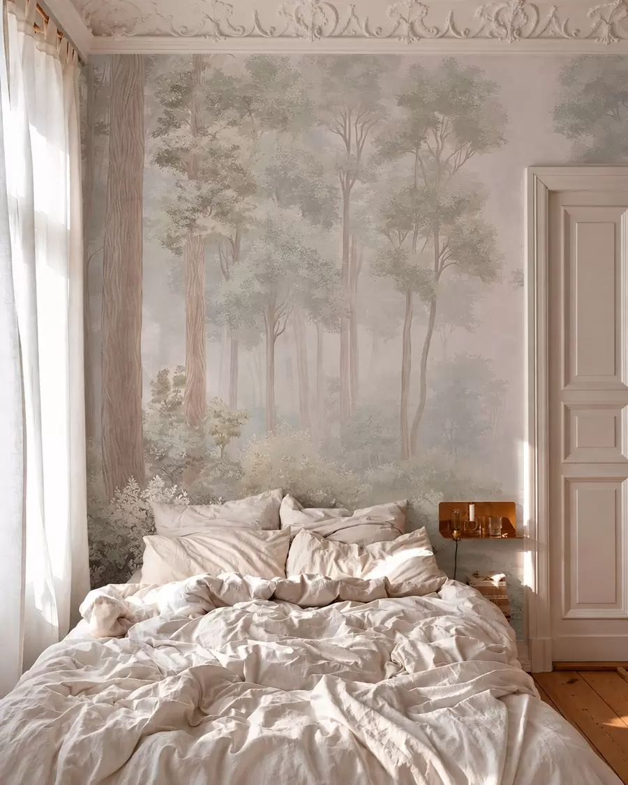 Fototapet Lesní pěšina v pastelu w05889