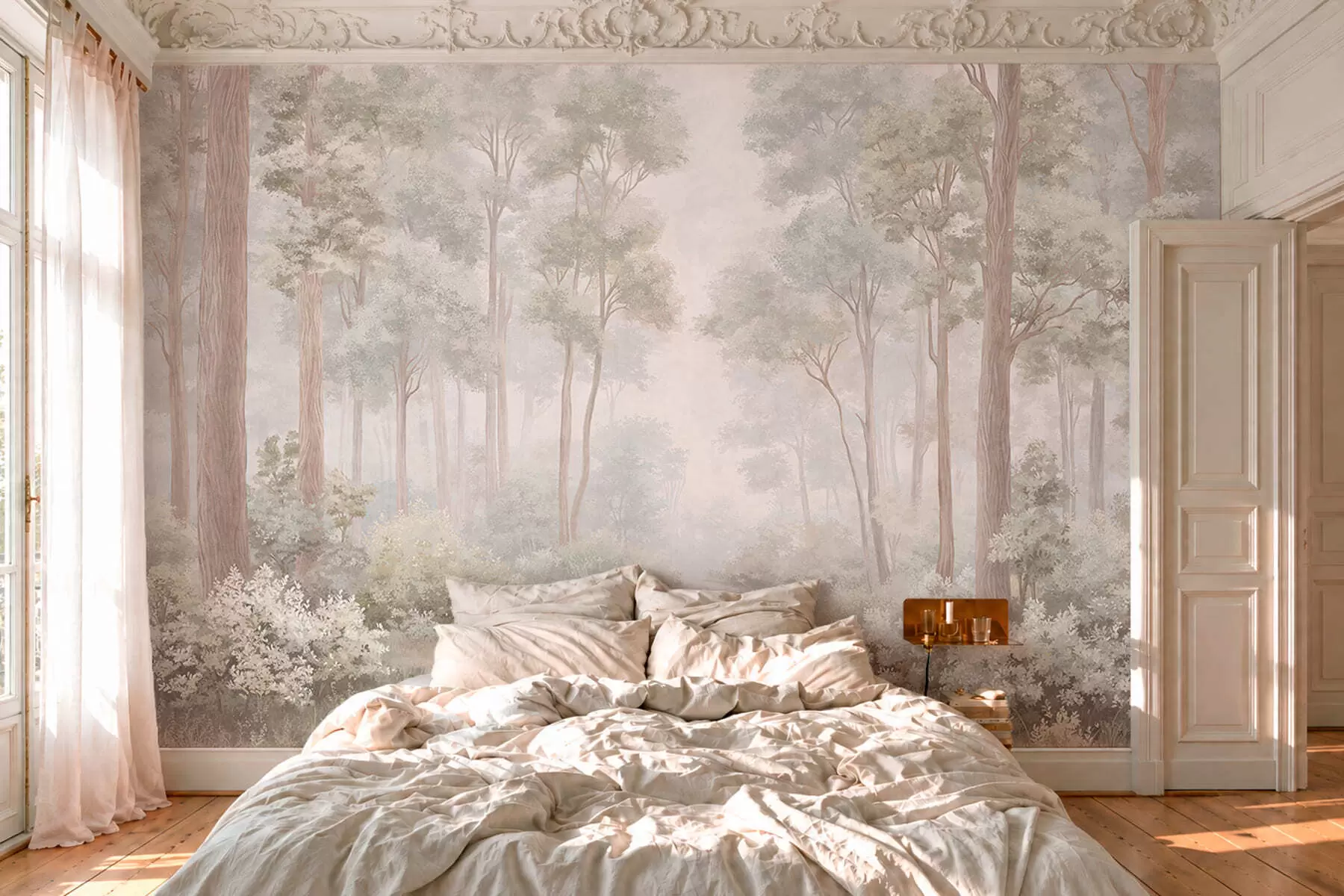 Fototapet Lesní pěšina v pastelu w05889