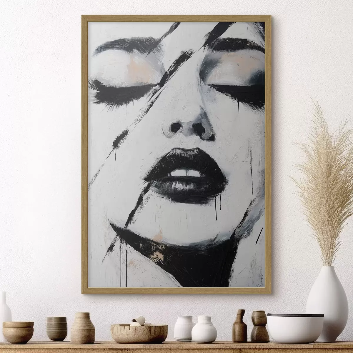 Poster Abstraktní portrét f50999