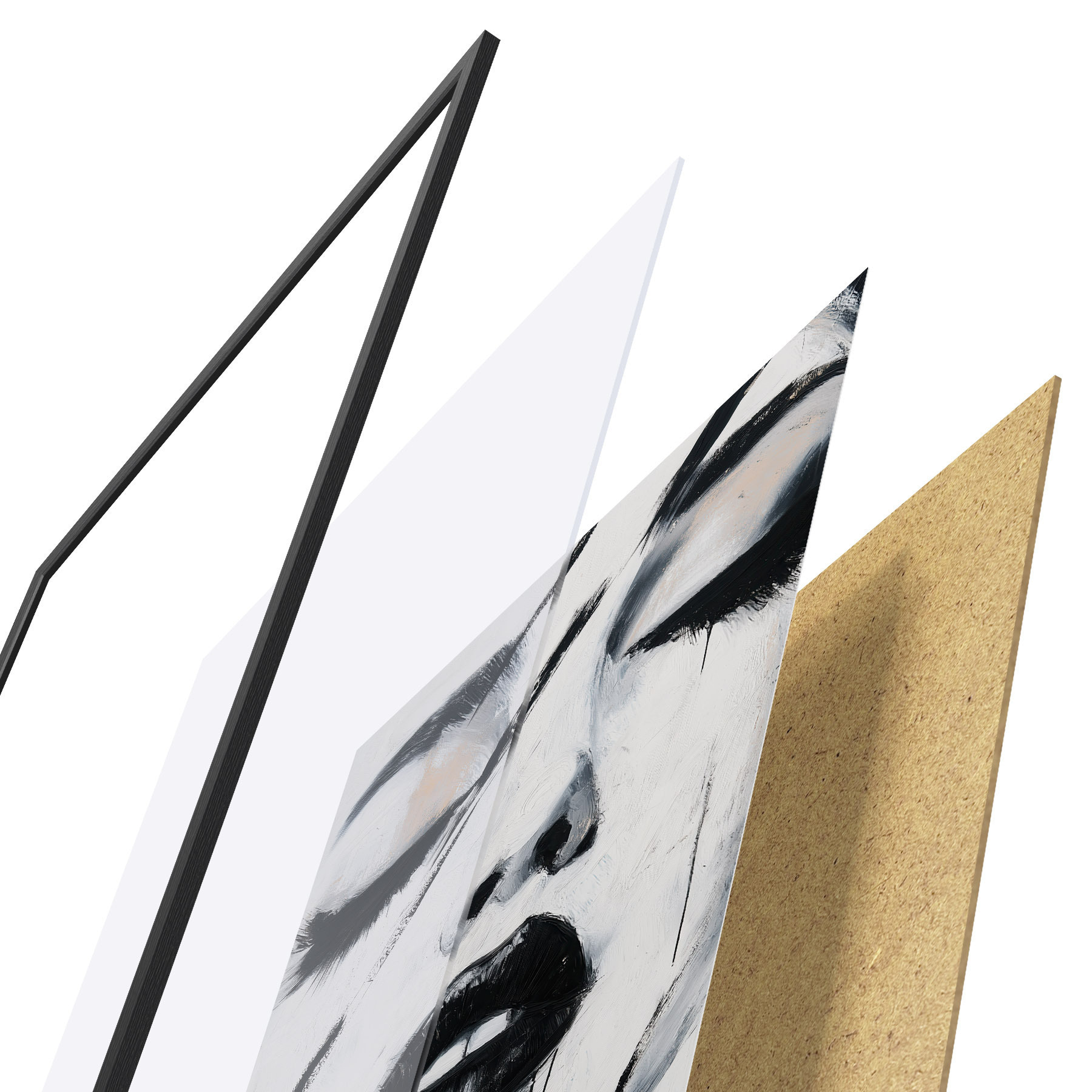 Poster Abstraktní portrét f50999