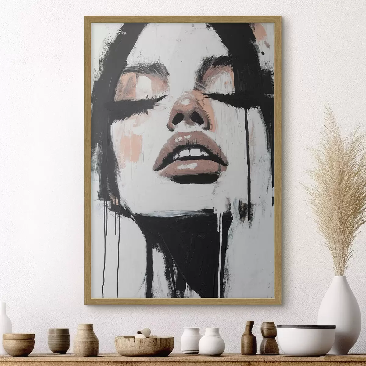 Poster Abstraktní portrét f51000