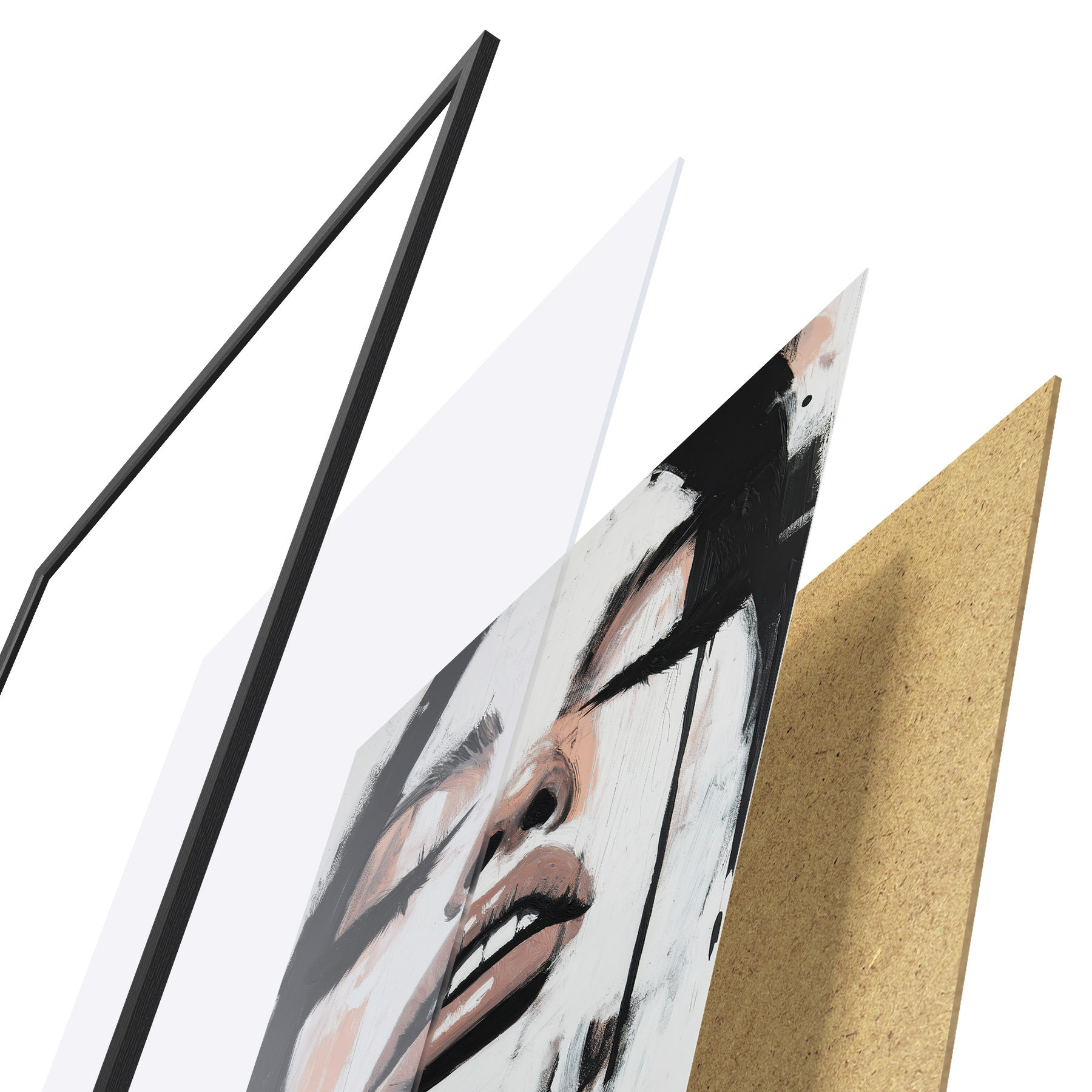 Poster Abstraktní portrét f51000