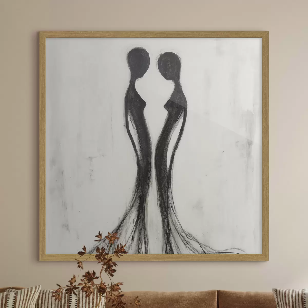 Poster Abstraktní ženské siluety f51004
