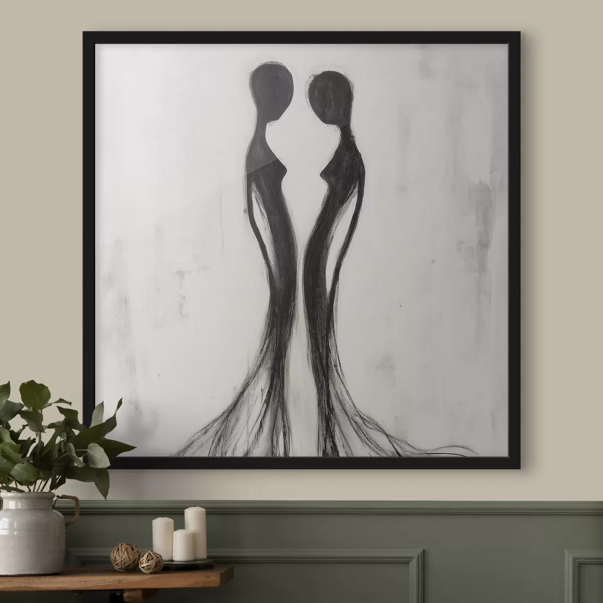 Poster Abstraktní ženské siluety f51004