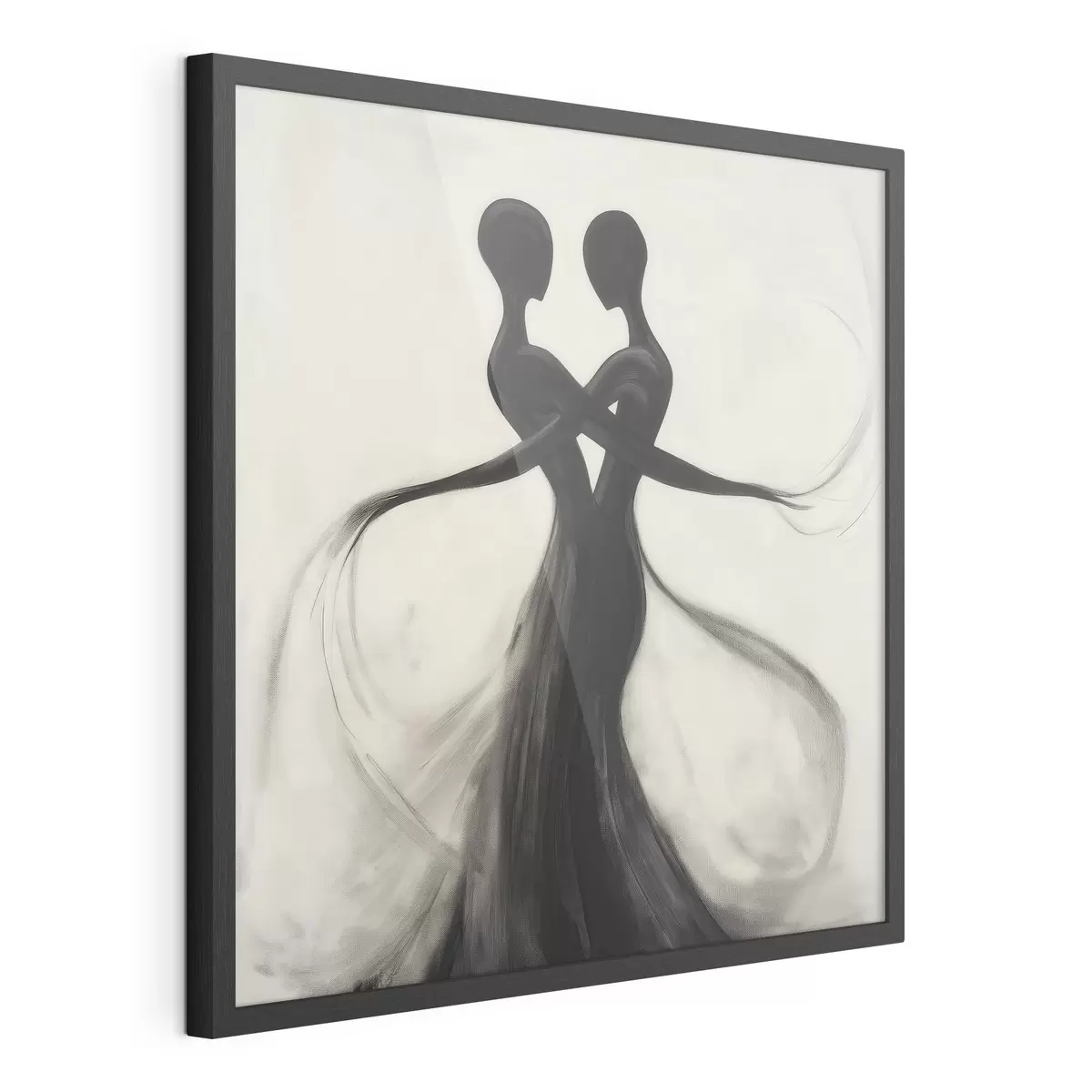 Poster Abstraktní propletené siluety f51005