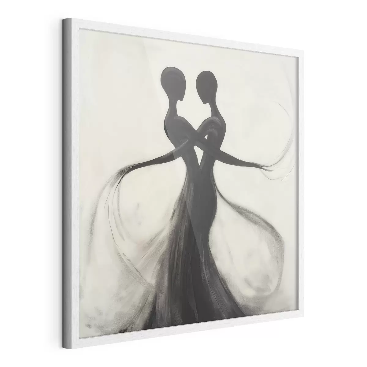 Poster Abstraktní propletené siluety f51005