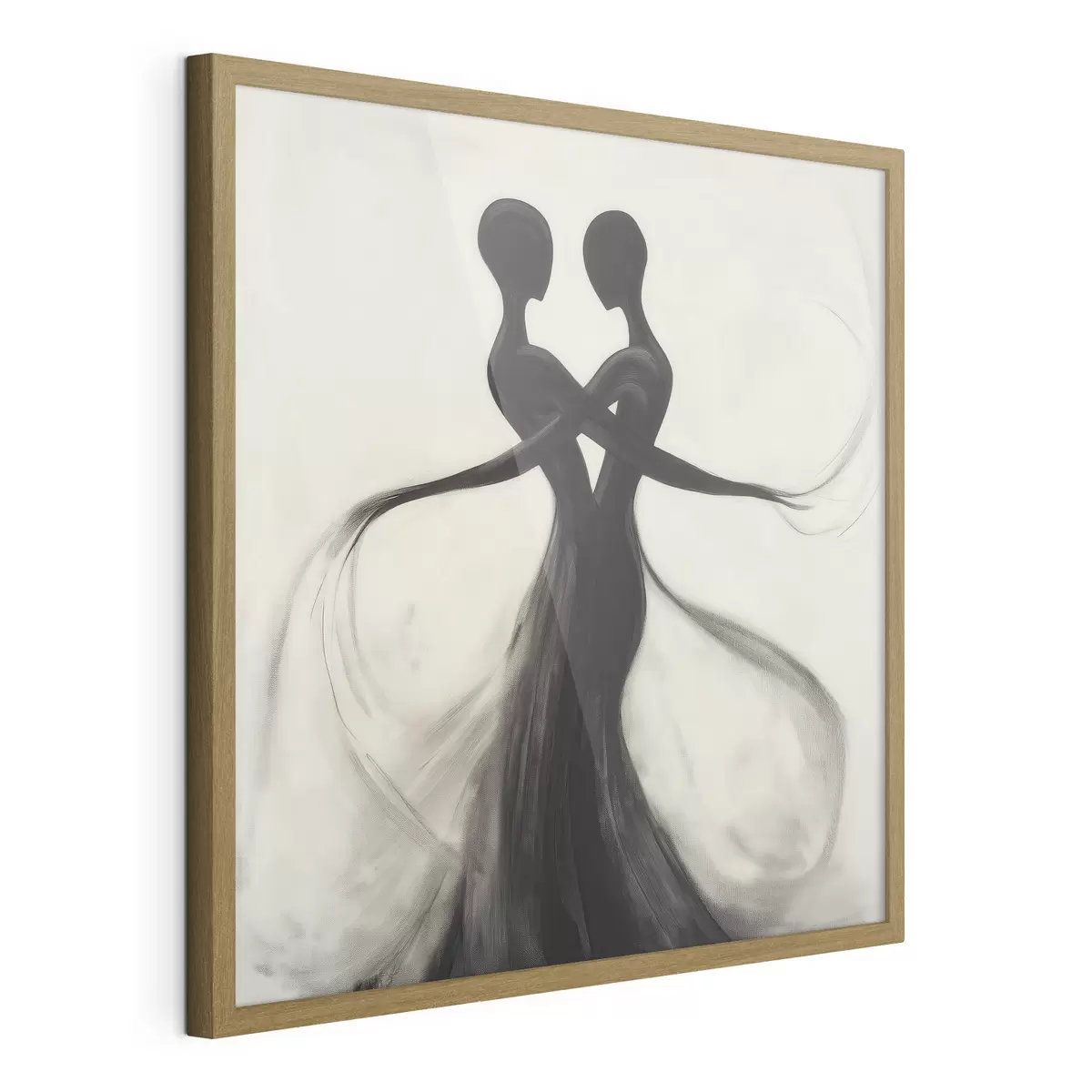 Poster Abstraktní propletené siluety f51005