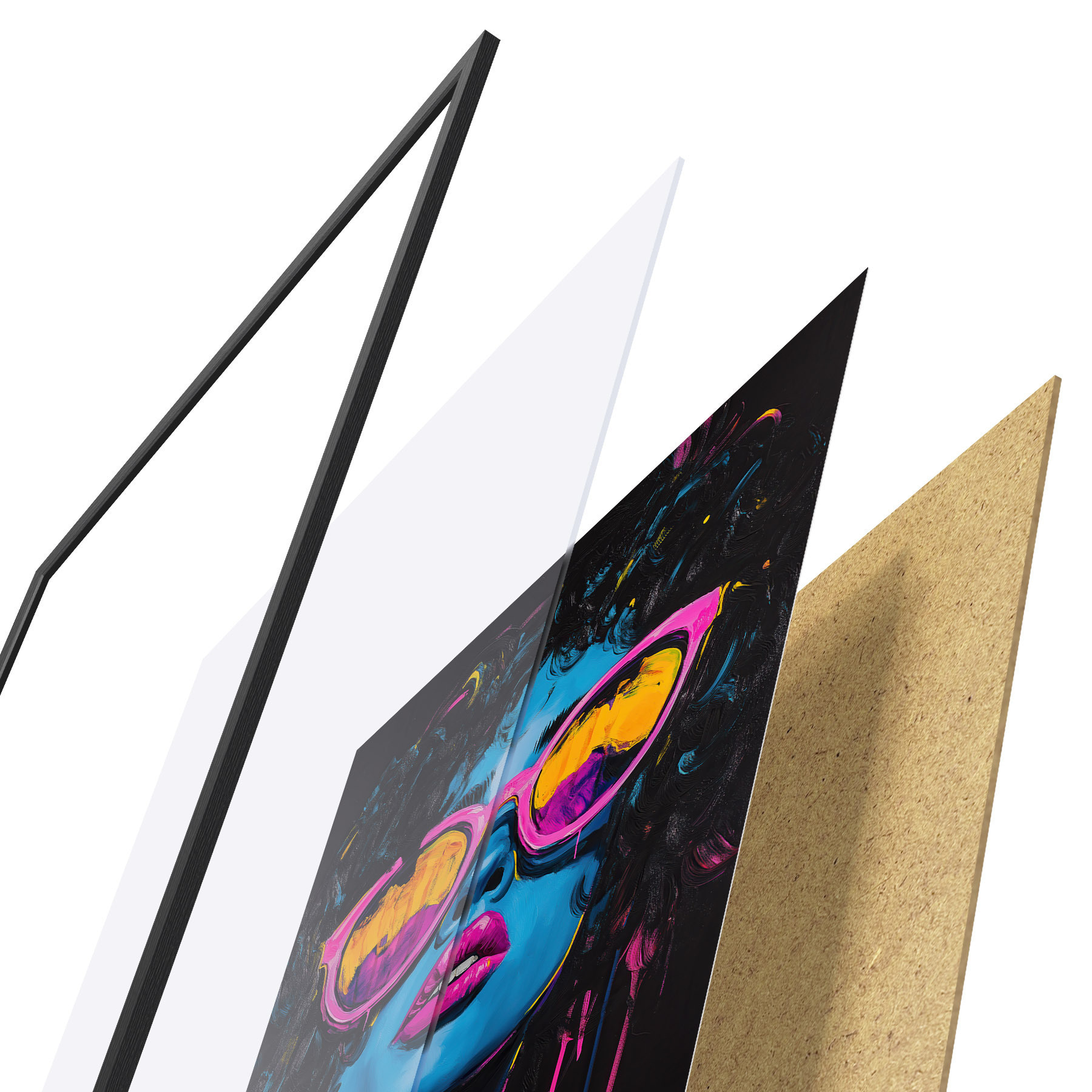 Poster Abstraktní portrét f51009