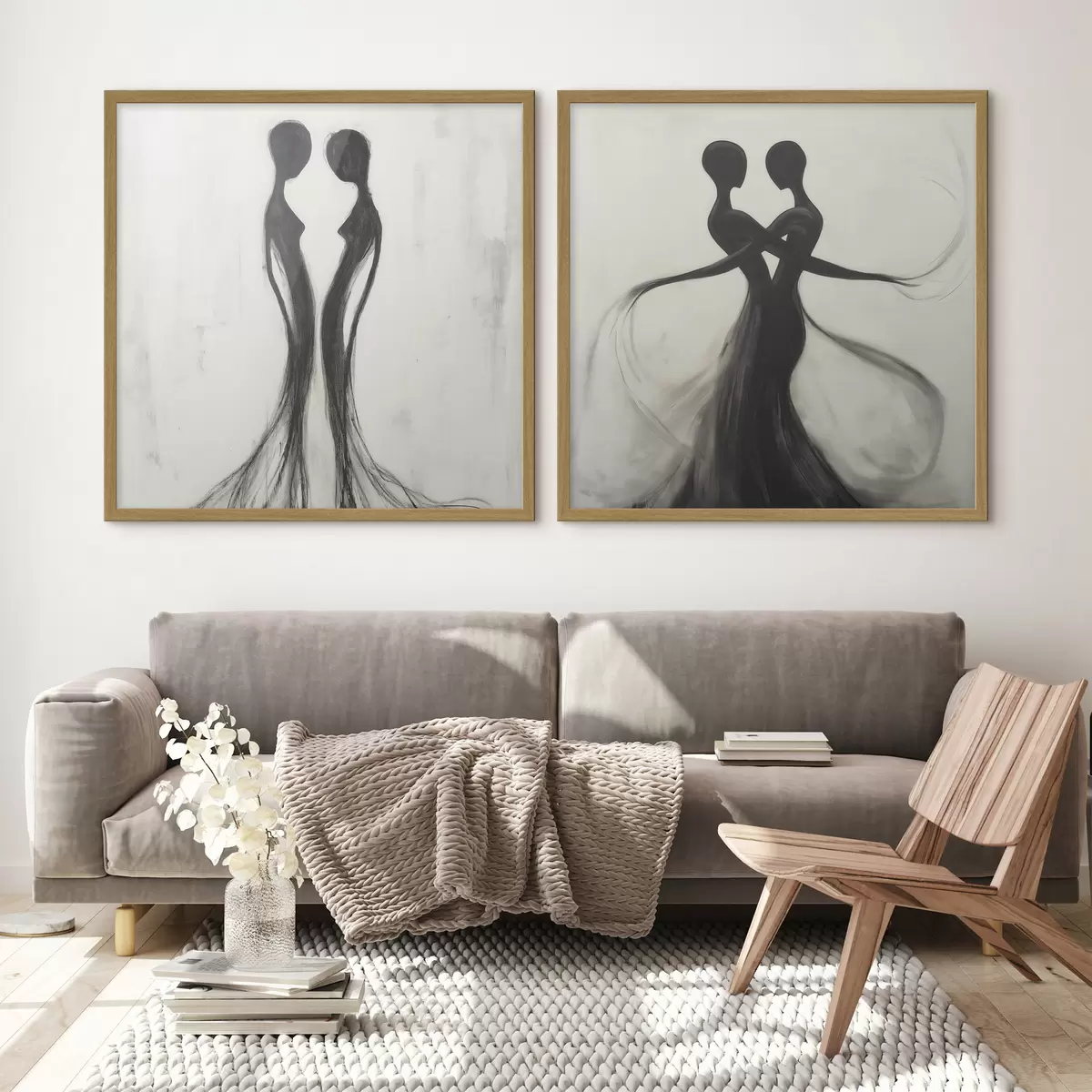 Poster Abstraktní siluety d31070