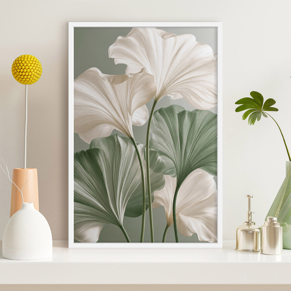 Plakát Jemné listy, Postery příroda, f50867wh : Uwalls