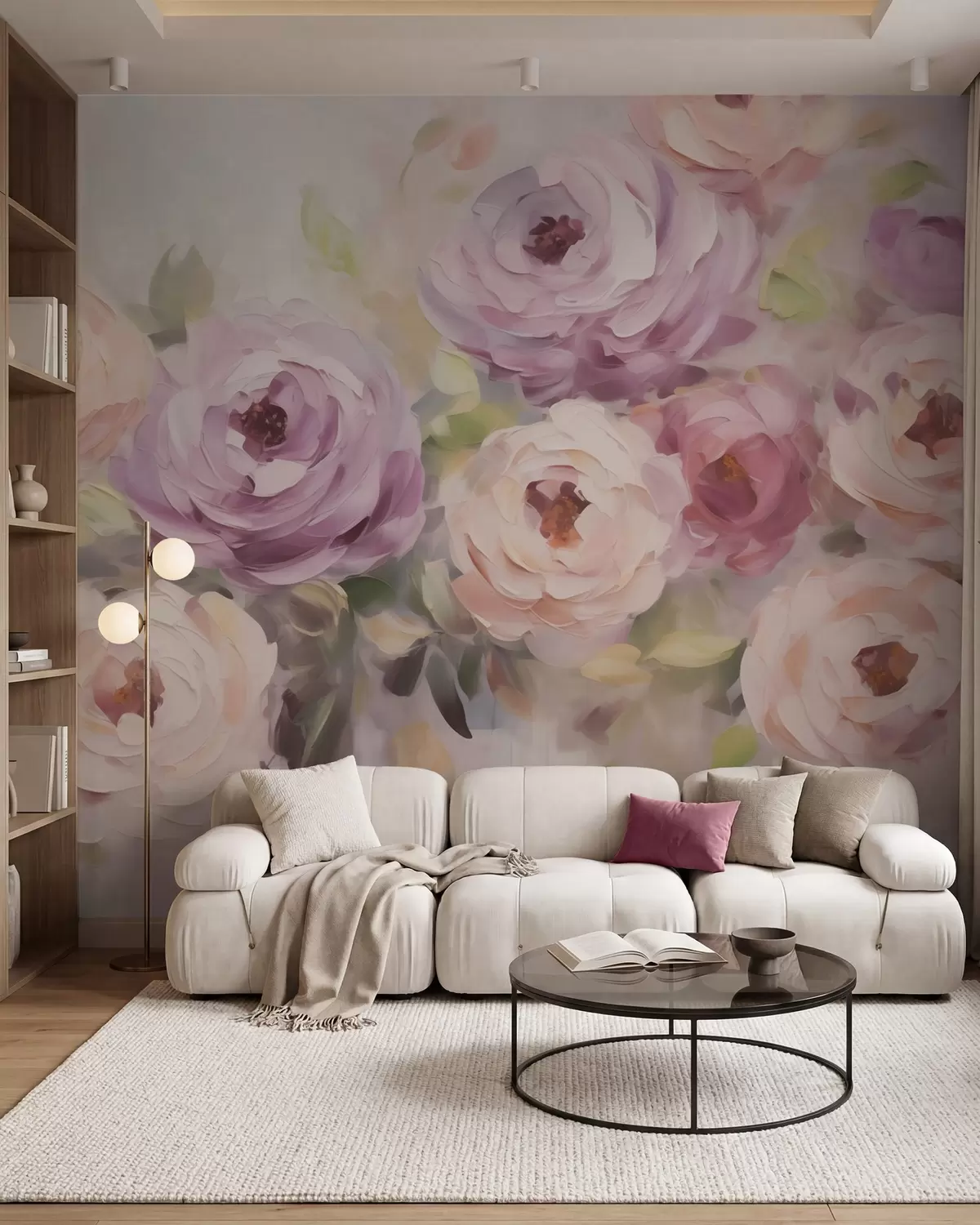 Fototapet Abstraktní růže, imitace malby w05996