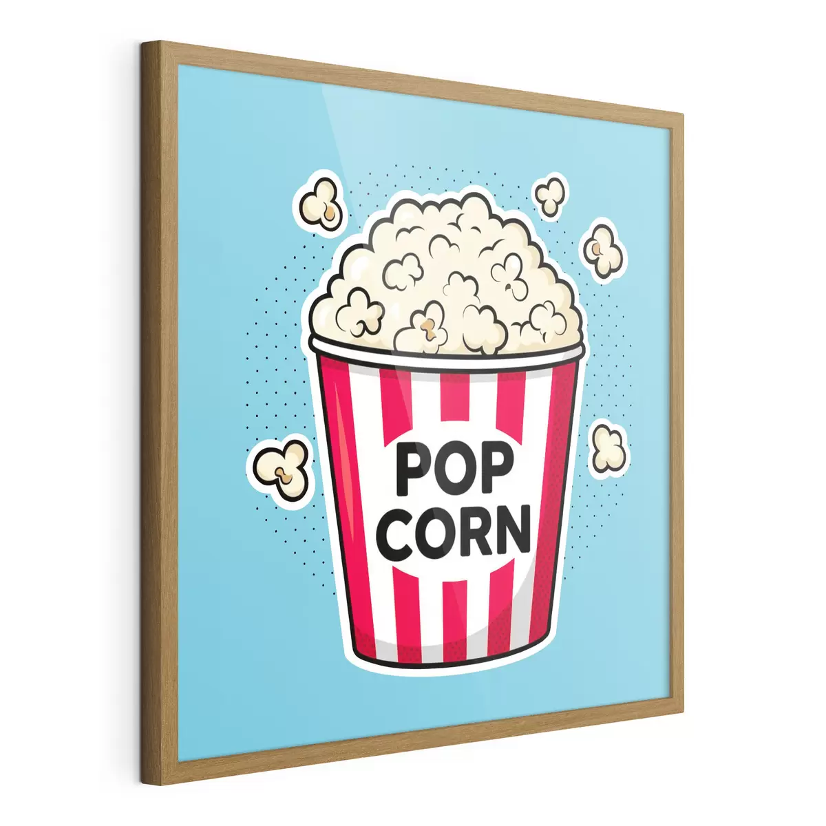 Poster Čas na svačinu s lahodným popcornem f50791