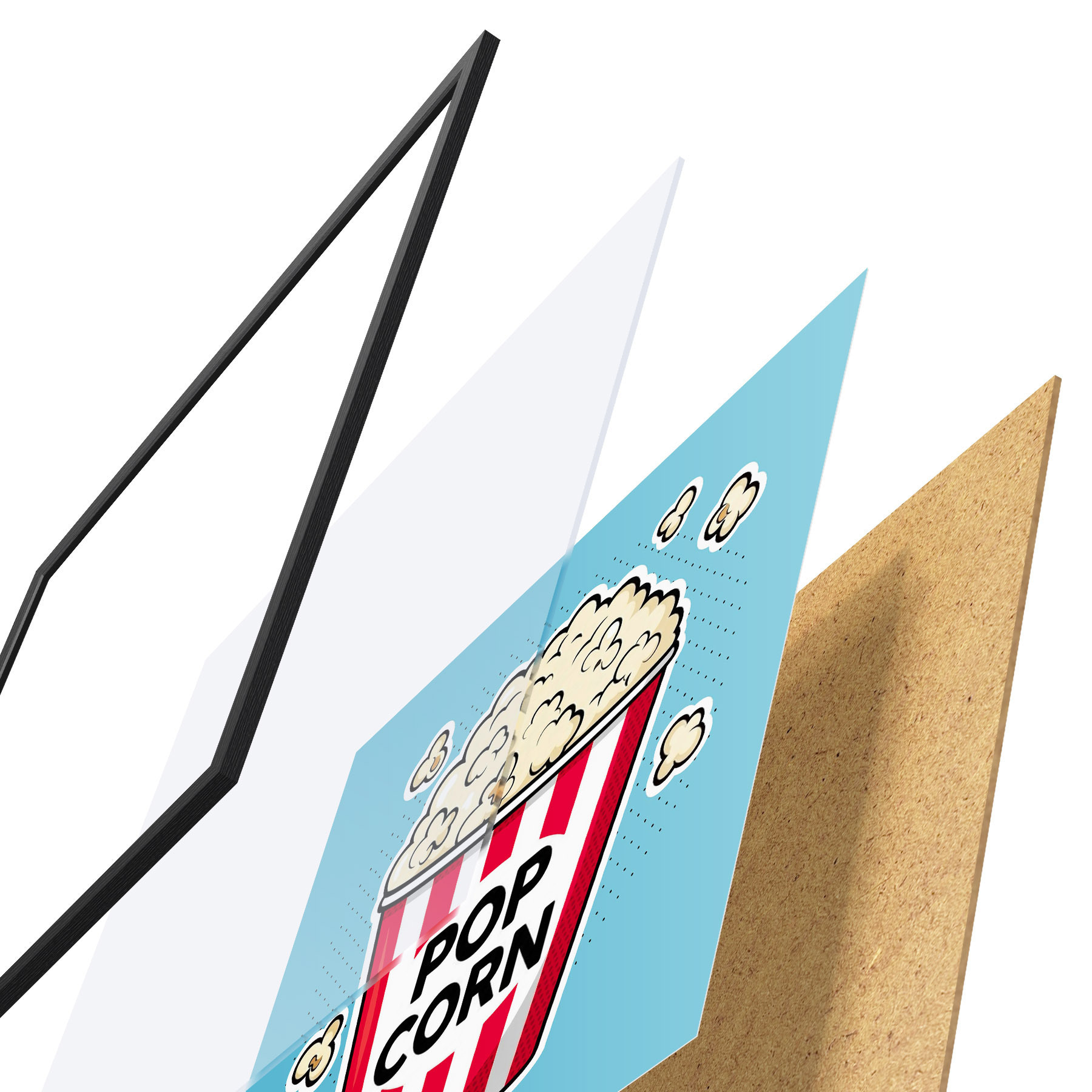 Poster Čas na svačinu s lahodným popcornem f50791