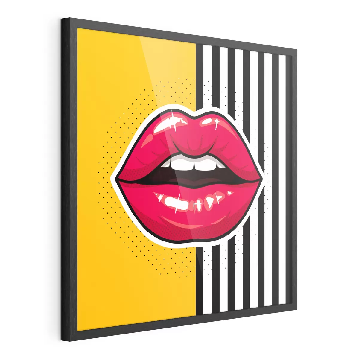 Poster Výrazné rty na zářivém pozadí f50790