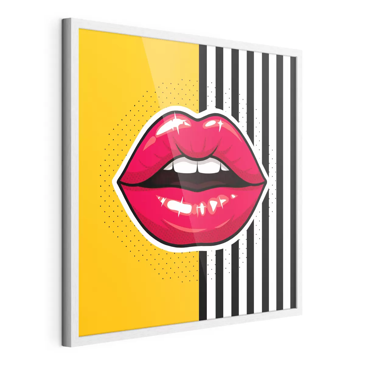 Poster Výrazné rty na zářivém pozadí f50790