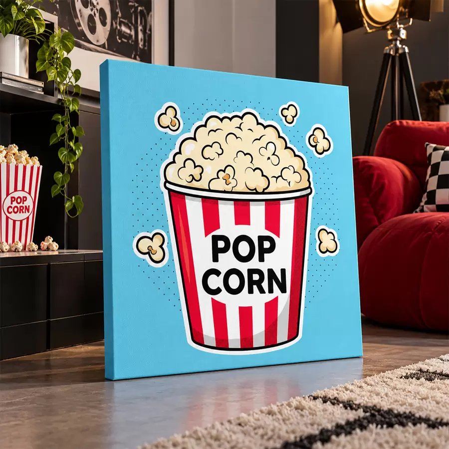 Fototapet Čas na svačinu s lahodným popcornem s50791