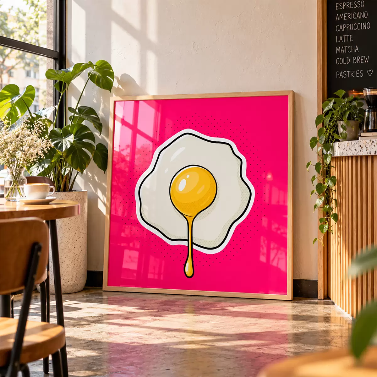 Poster Snídaňová lahůdka – vejce smažené na slunné straně f50788