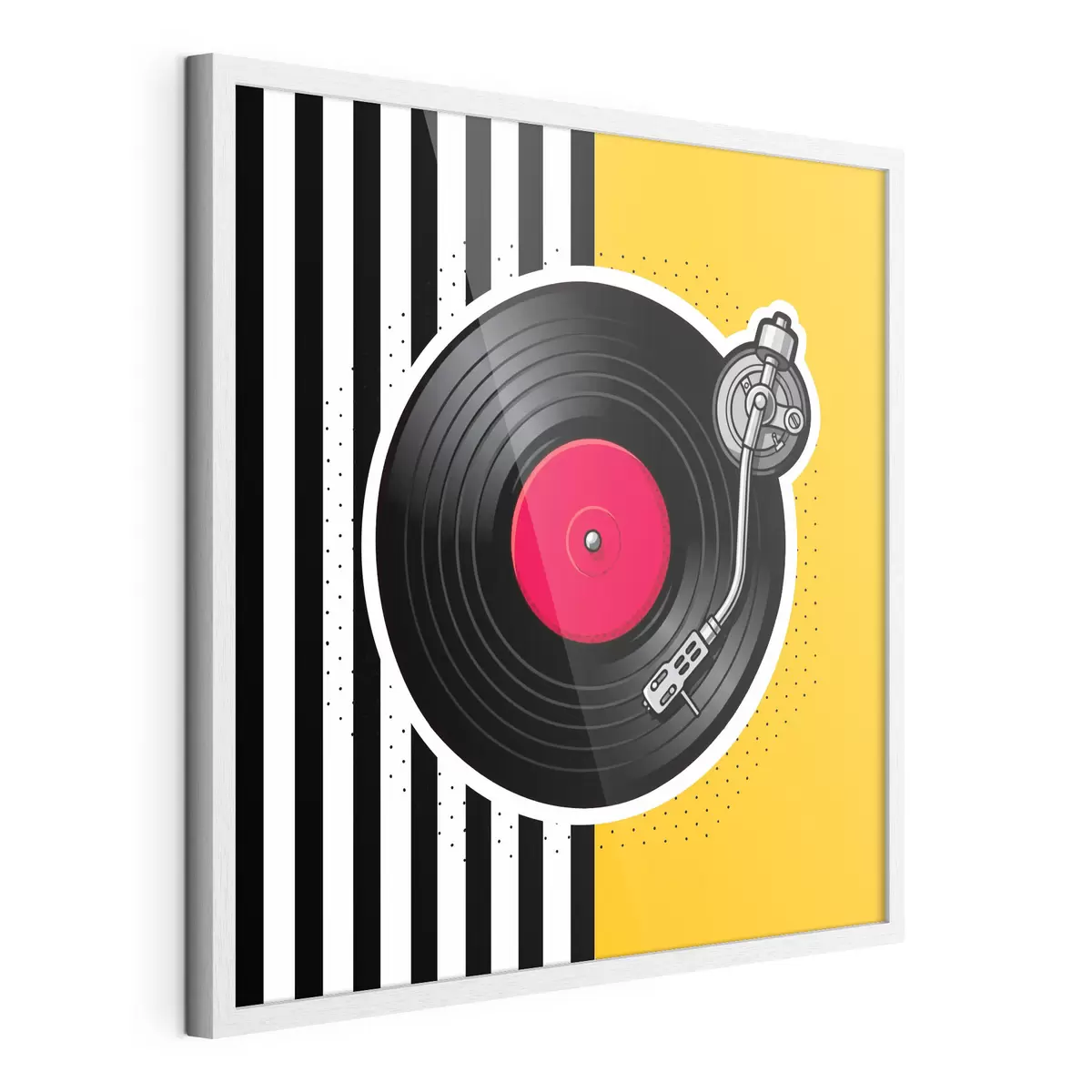 Poster Stylový gramofon v zářivých barvách f50789