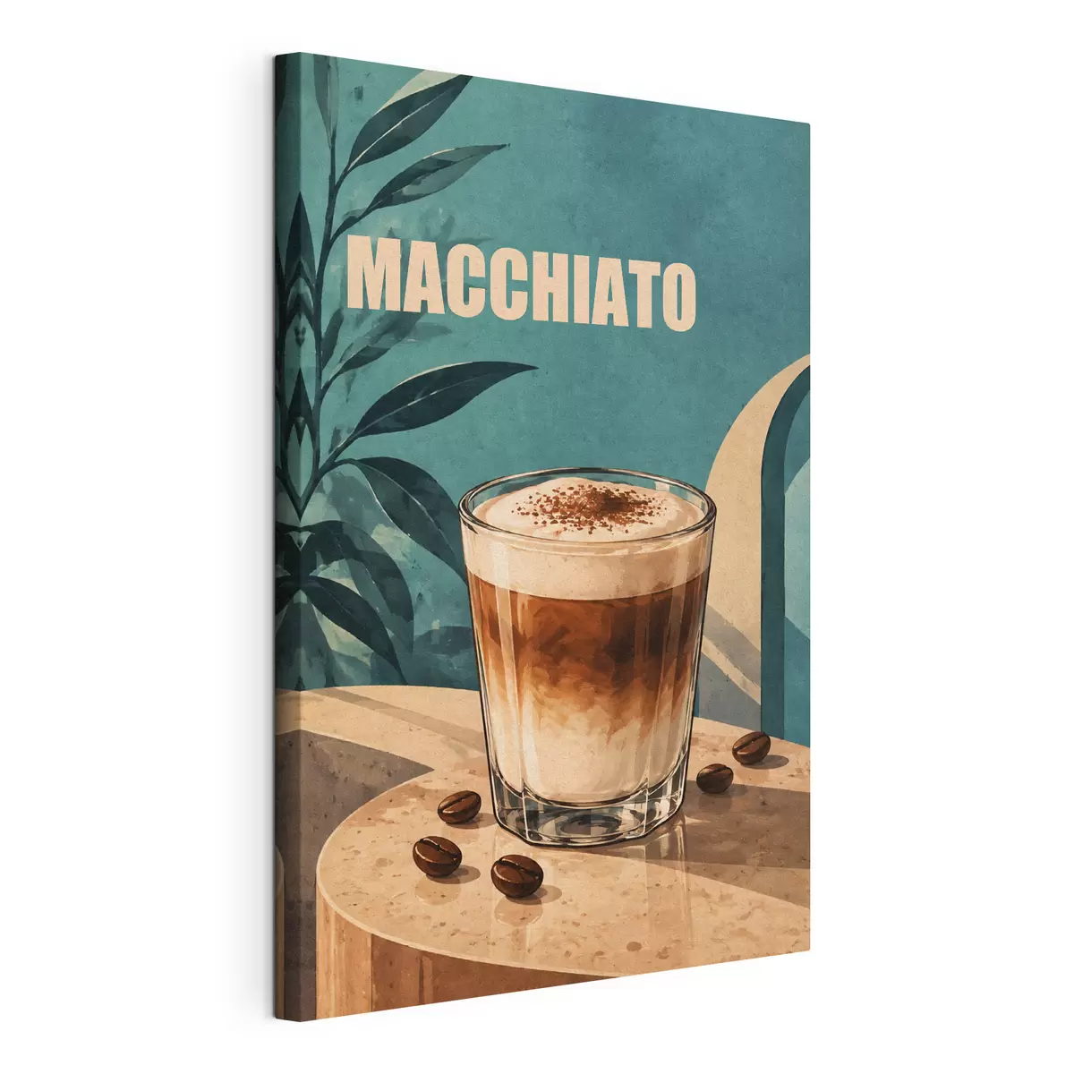 Obraz Lahodné macchiato za slunečného dne Č. s50875