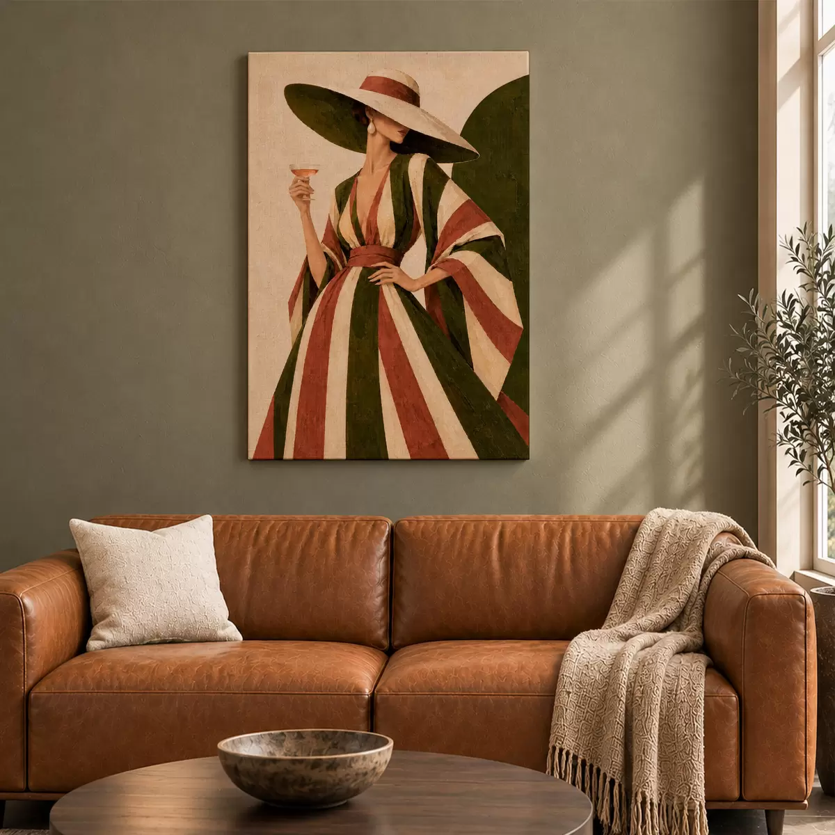 Obraz Elegance s nádechem šarmu a stylovým nápojem Č. s50880