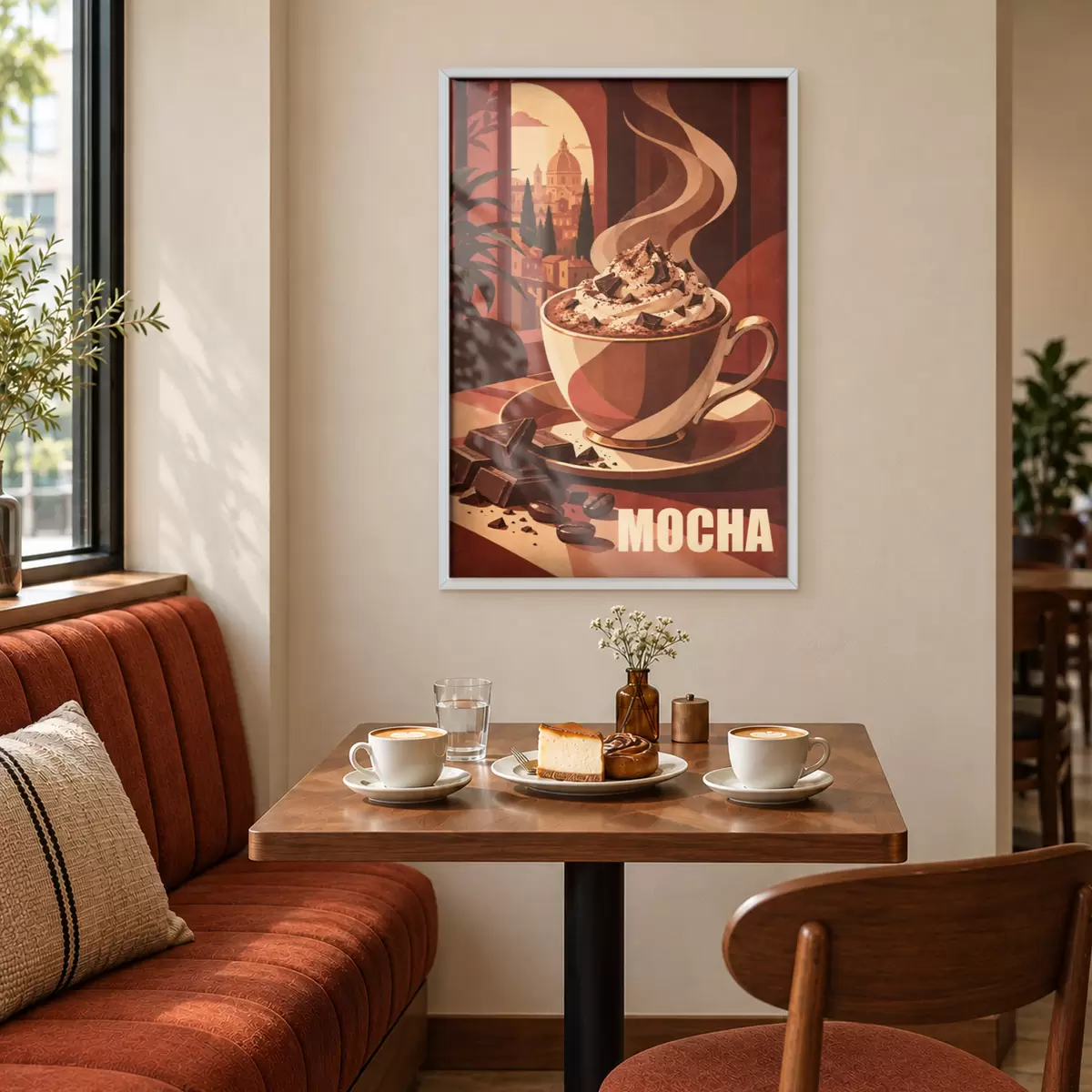 Poster Teplá moka se smetanovou polevou f50876