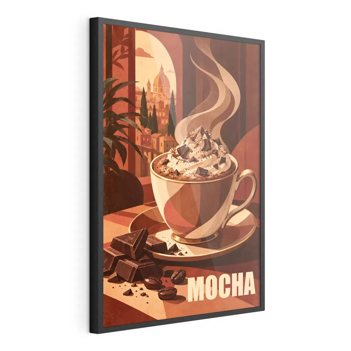 Poster Teplá moka se smetanovou polevou f50876