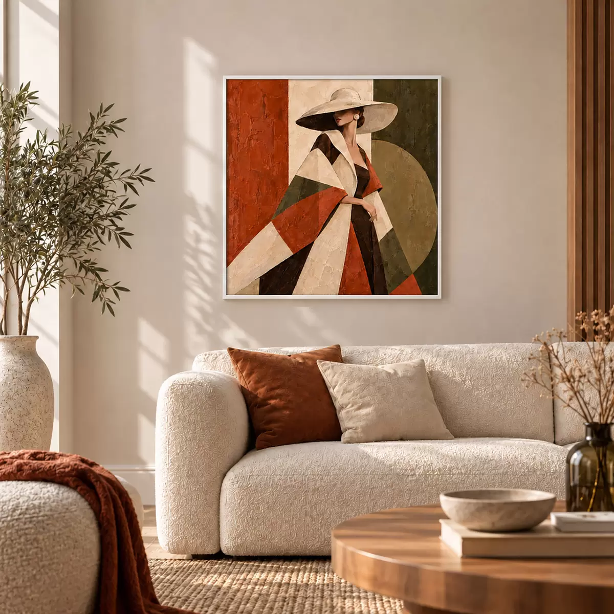 Poster Stylová elegance v zářivých barvách f50879